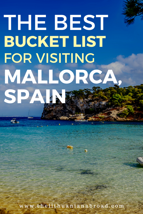 mallorca bucket list title photo beach