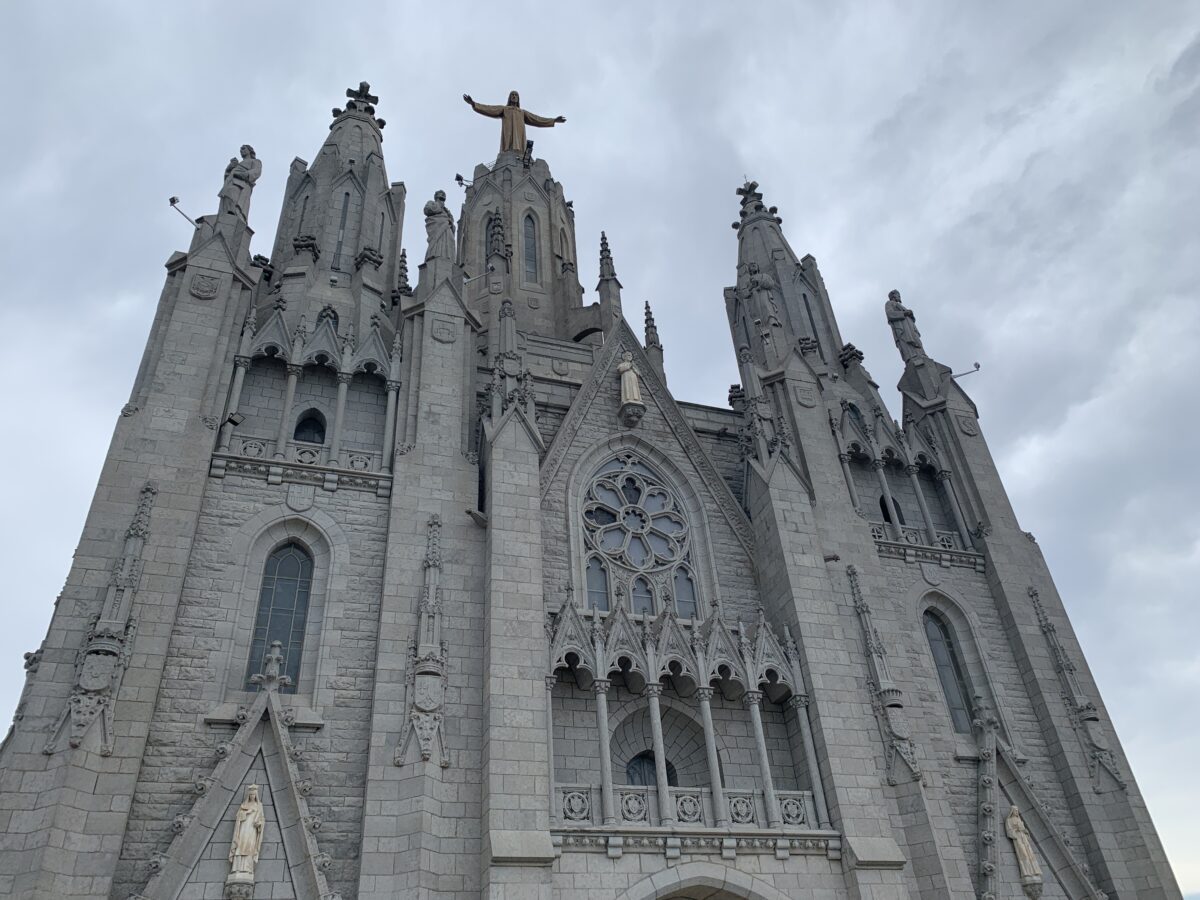 Mount Tibidabo cathedral in Barcelona