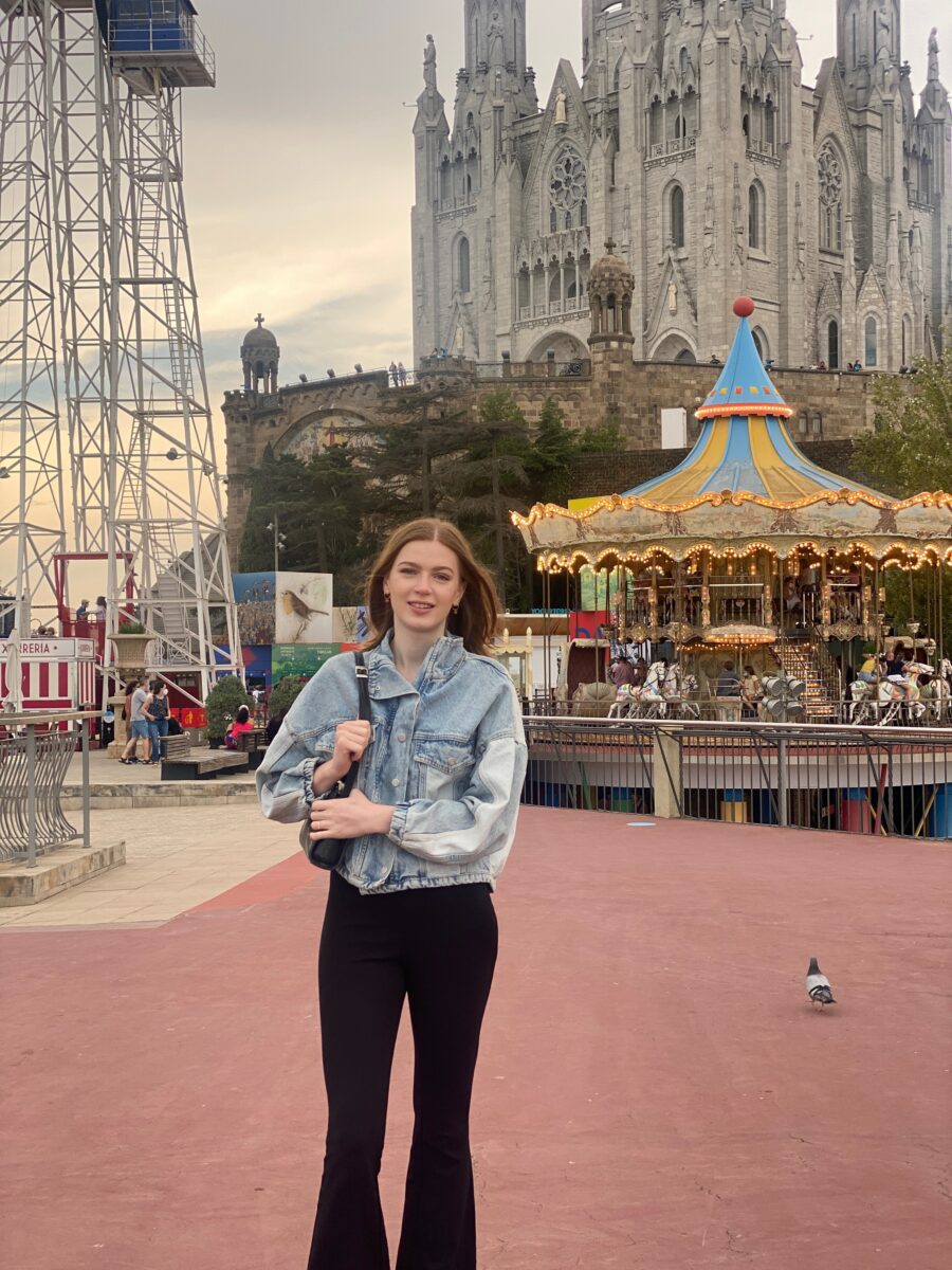 Mount Tibidabo viewpoint in Barcelona