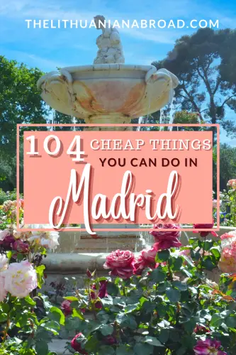 low budget guide Madrid