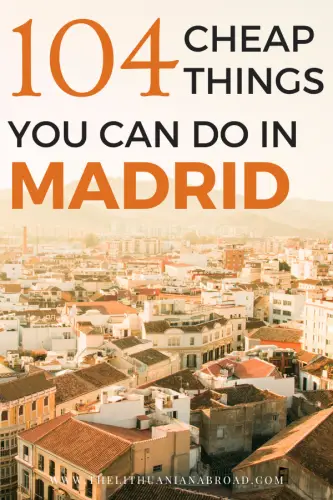 free things to do in Madrid