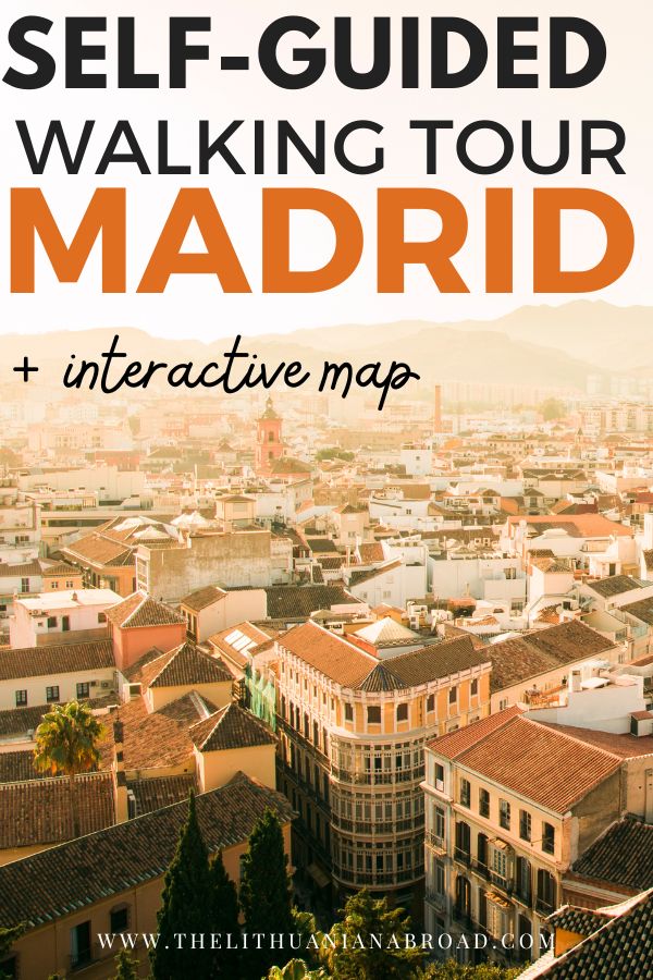 self guided walking tour Madrid