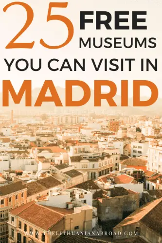 FREE MUSEUMS IN MADRID