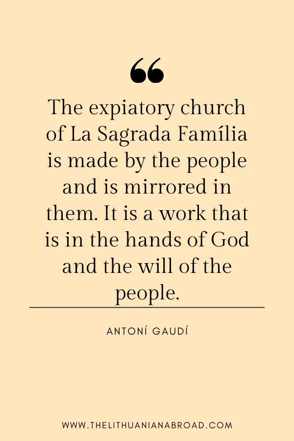 quotes about barcelona antoní gaudí