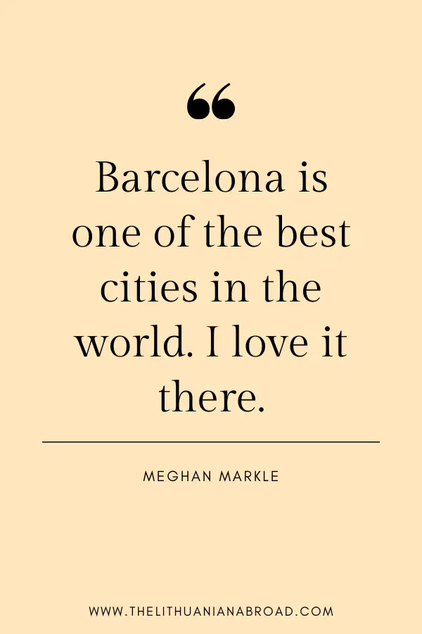 quotes about barcelona Megan markle