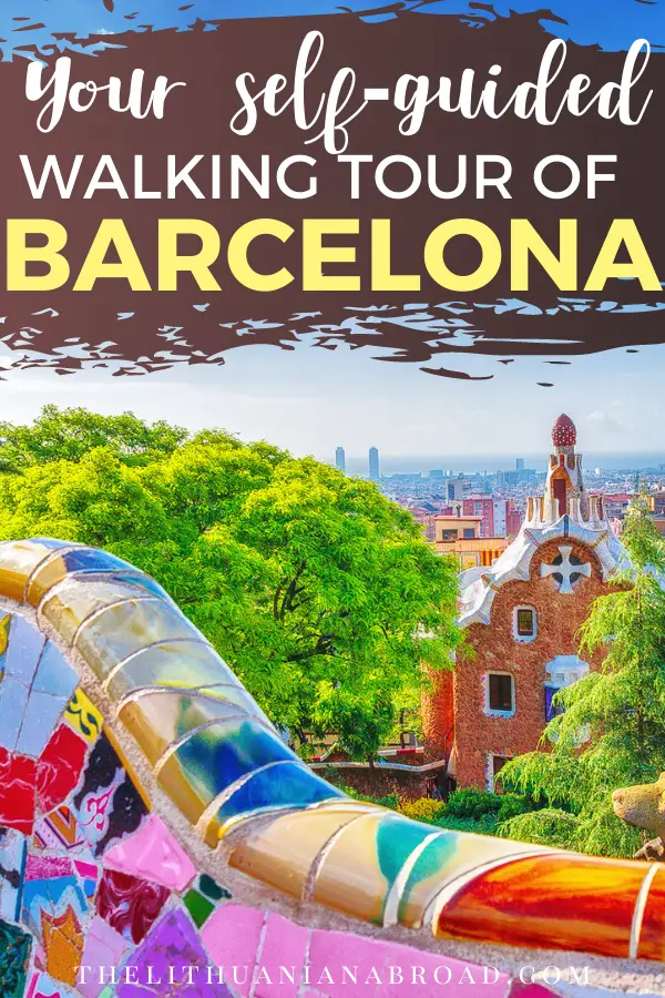 self guided walking tour of Barcelona