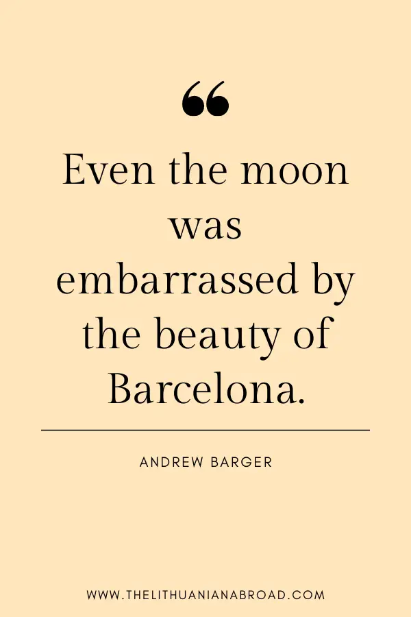 quotes about barcelona Andrew barger