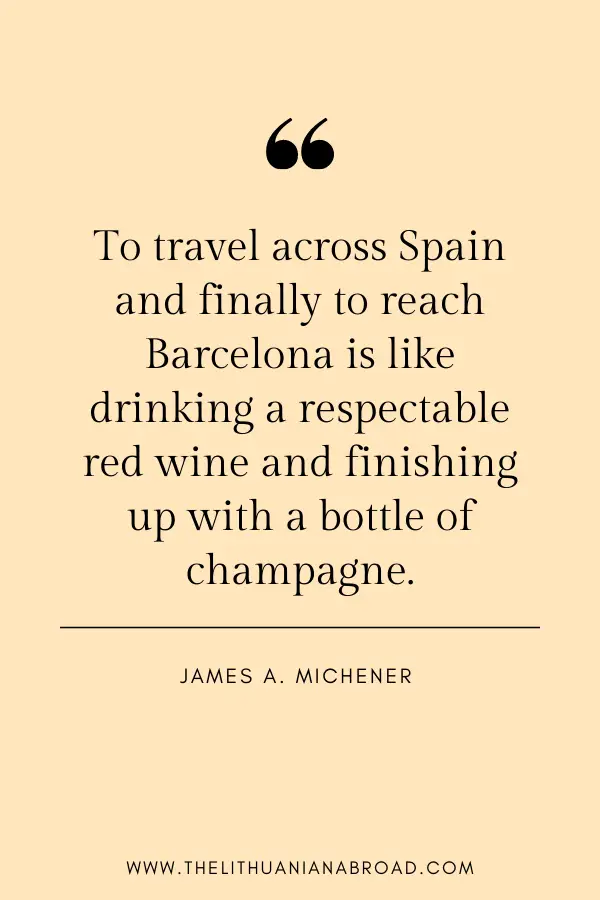 quotes about barcelona James a Michener 