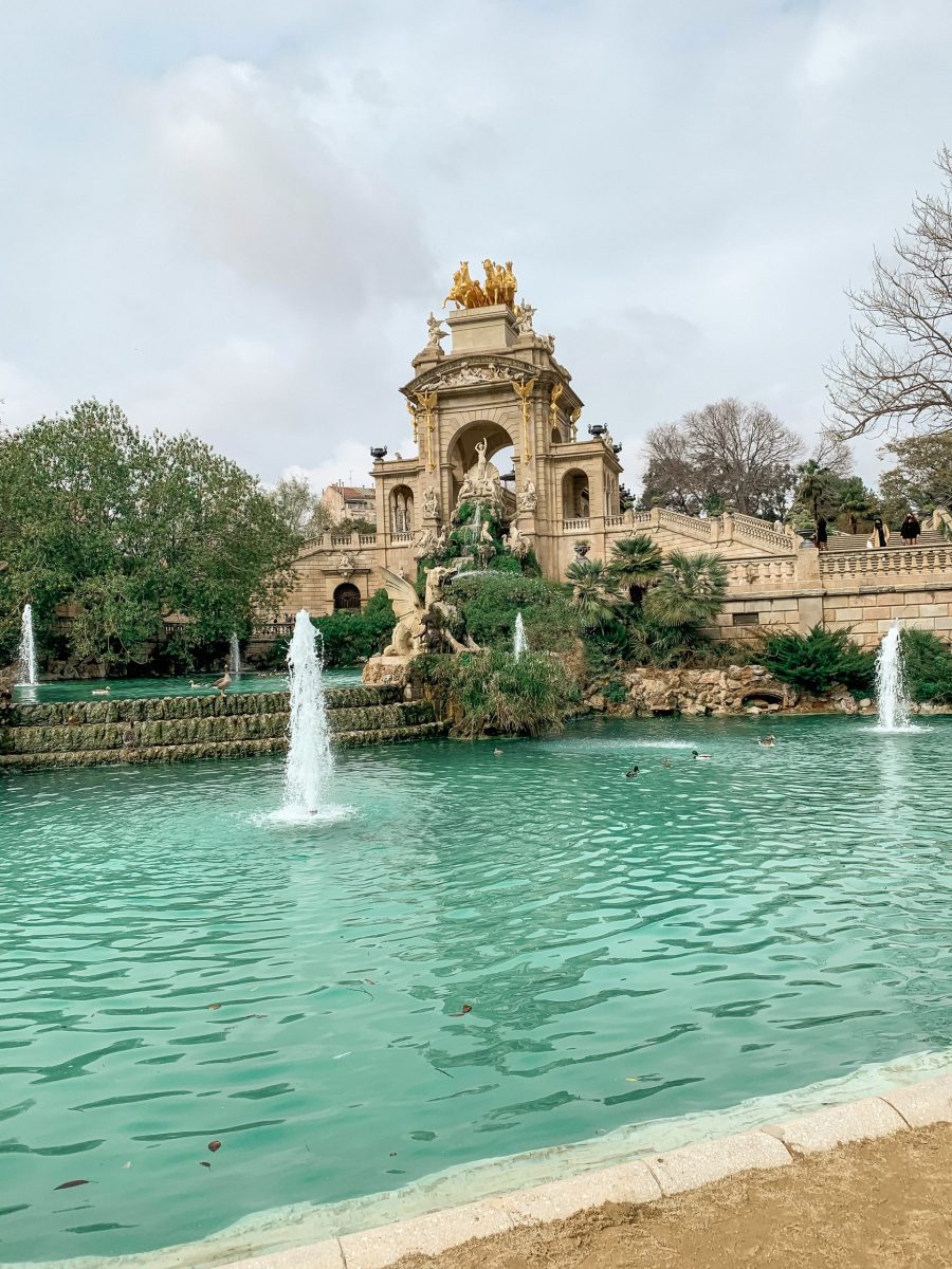 self guided walking tour in Barcelona parc de la ciutadella barcelona in winter can you drink tap water in barcelona 