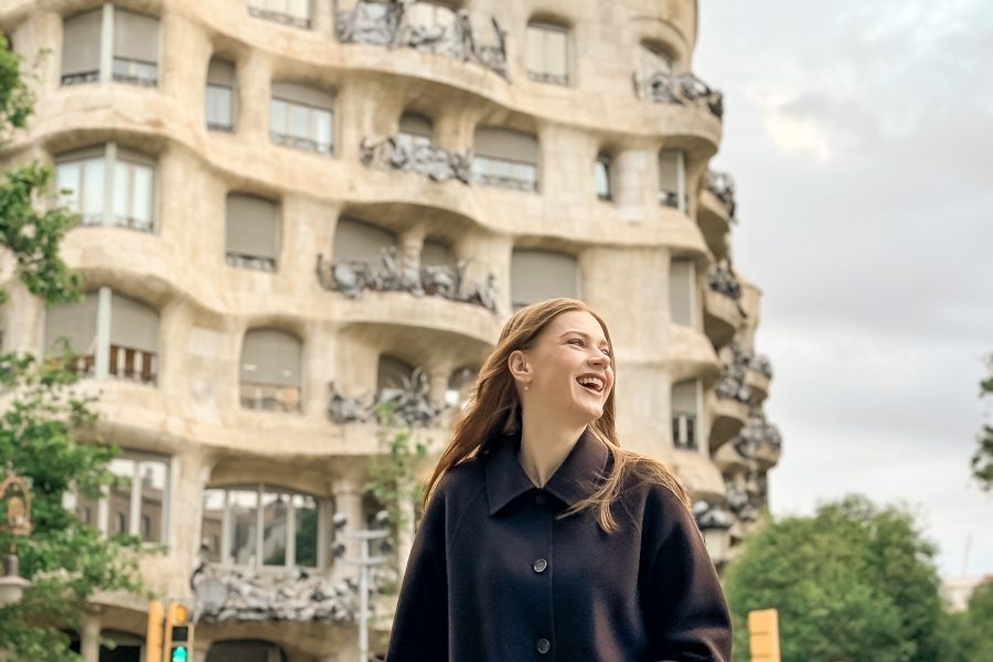 Casa Milá la pedrera barcelona bucket list barcelona at night Passeig de gracia 3 days in barcelona