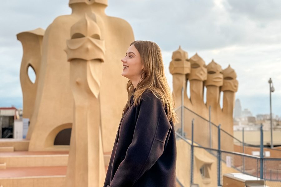 Casa Milá la pedrera barcelona bucket list rooftop 3 days in barcelona gaudi buildings map