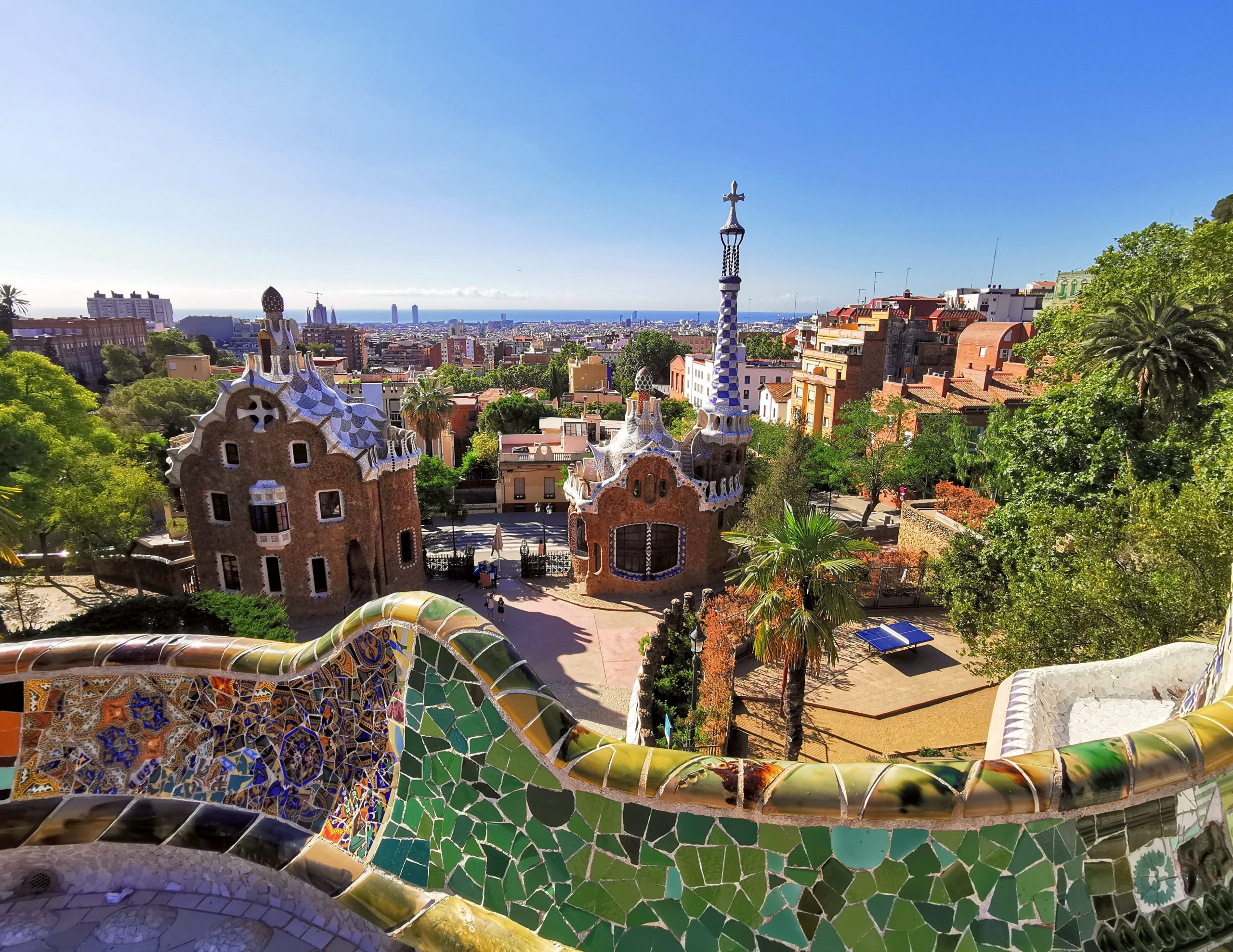 park güell el born barcelona self-guided walking tour of barcelona