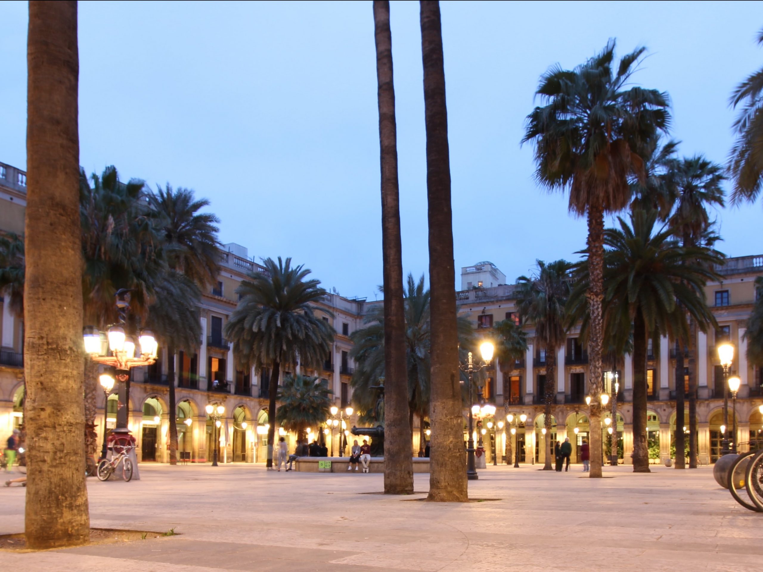 Barcelona Neighborhood map placa reial la Boqueria la rambla self-guided walking tour of Barcelona