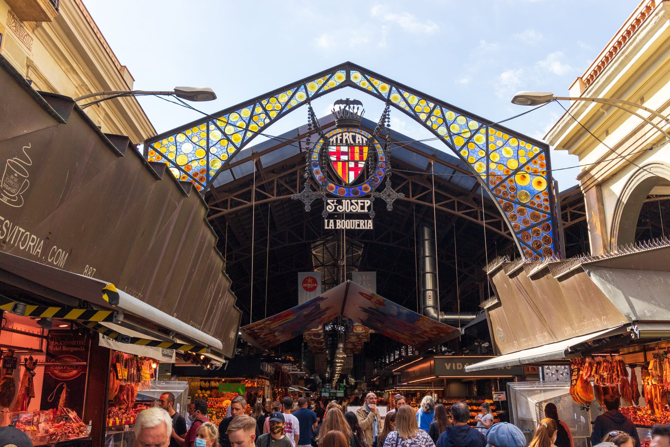 la Boqueria la rambla self-guided walking tour of Barcelona