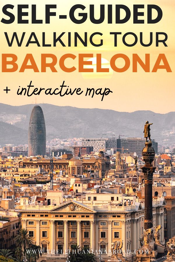 self-guided walking tour of Barcelona