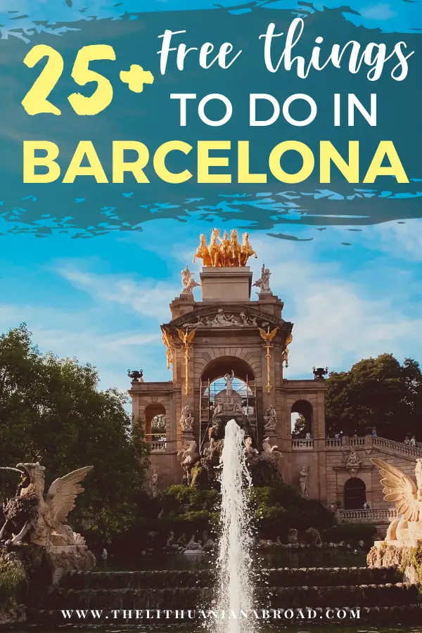 25 free things to do in Barcelona Spain
