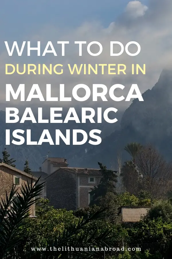 Mallorca in winter title photo blog post