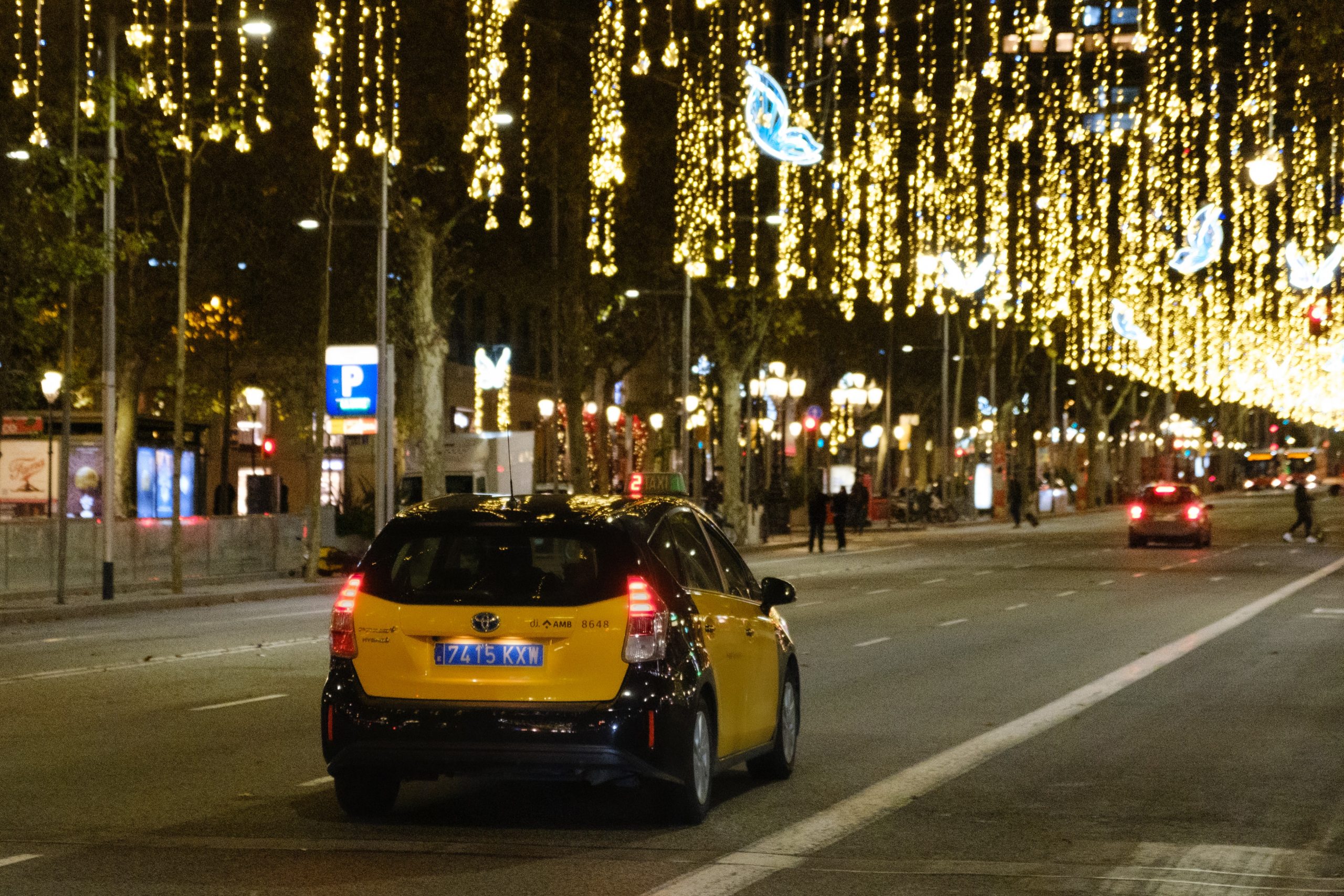 barcelona in December Christmas lights
