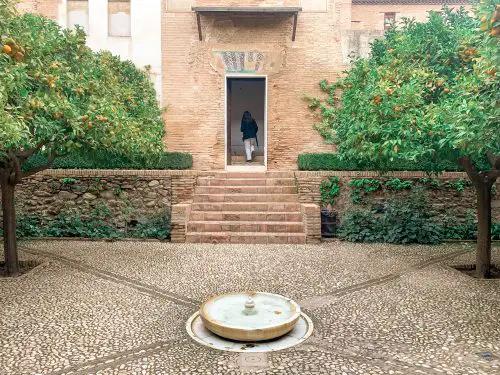 Alhambra gardens entrance