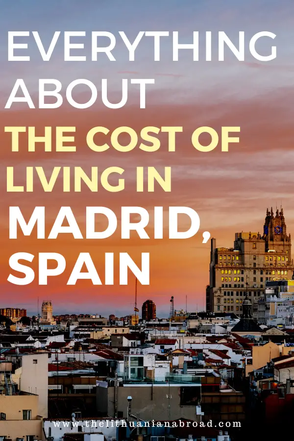 cost of living in madrid title photo