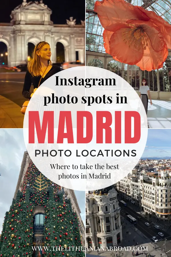 Instagram. Spots in Madrid title photo