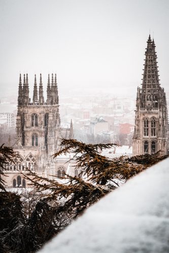 Snow in Burgos Spain
