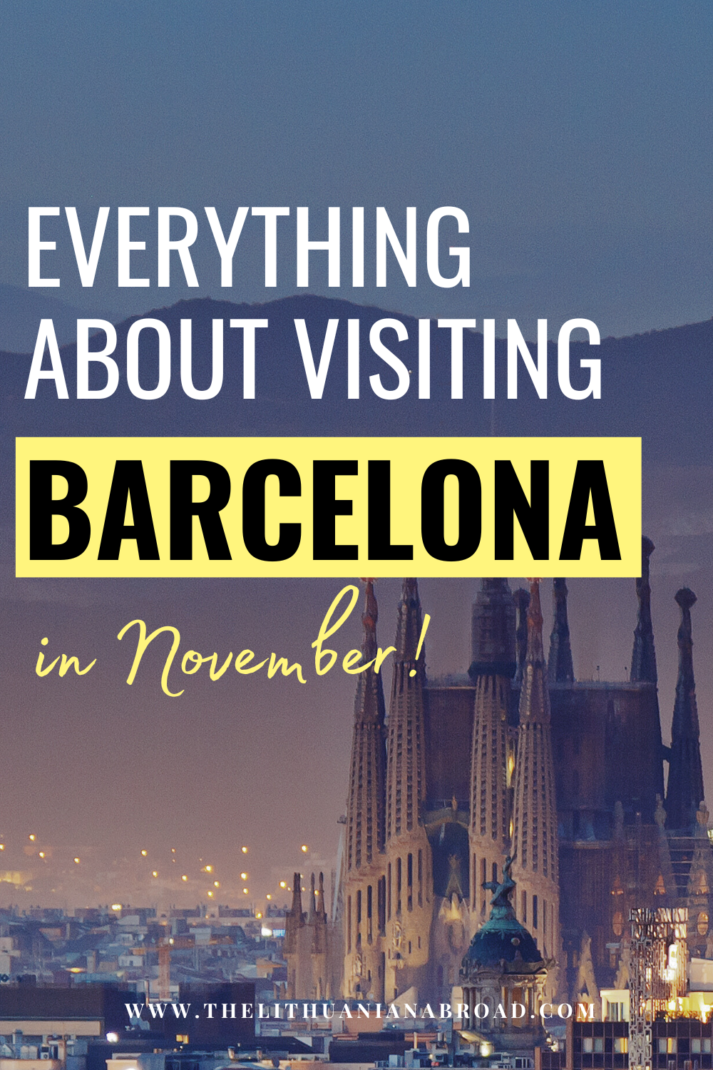 Barcelona in November travel guide