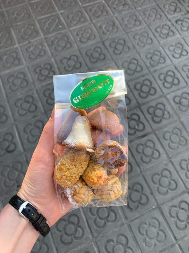 Panellets souvenirs from barcelona