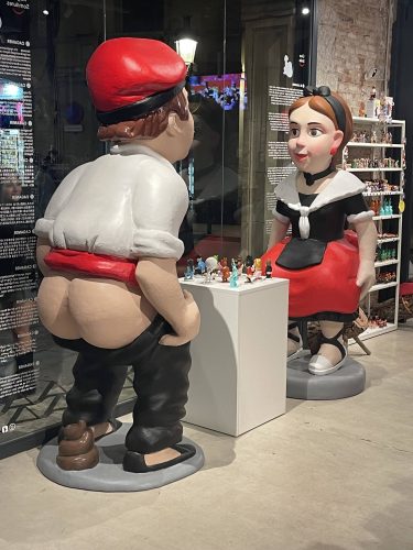souvenirs from Barcelona caganer shop