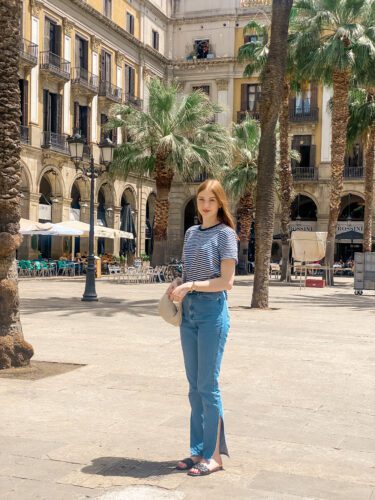 Placa Reial Barcelona historical plaza