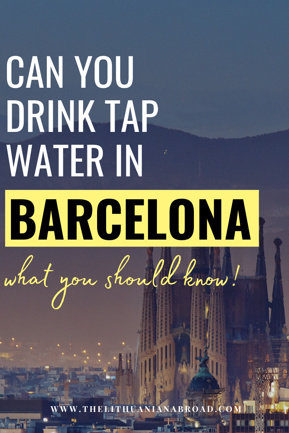 can you drink tap water in barcelona?